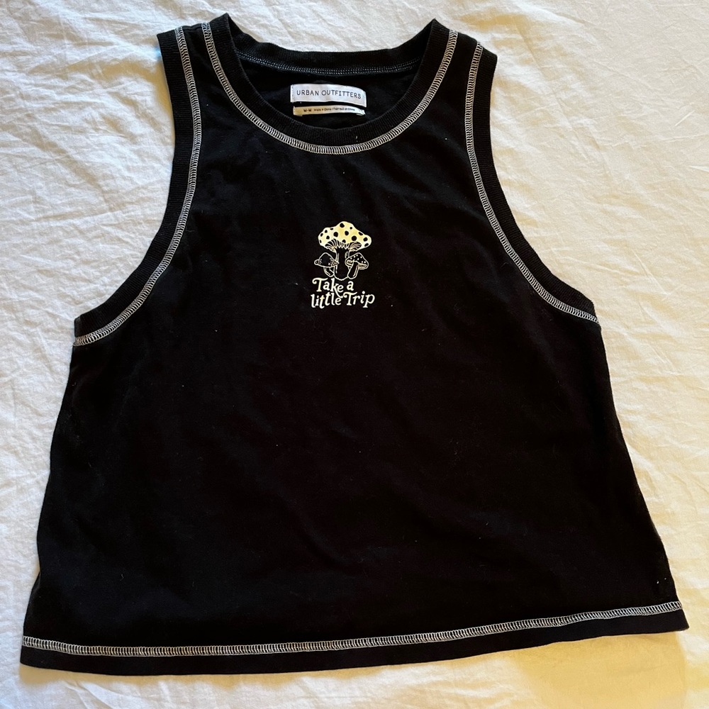 Mushroom Cropped Tank Top